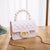 Women's Small Pvc Solid Color Fashion Square Lock Clasp Jelly Bag