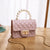 Women's Small Pvc Solid Color Fashion Square Lock Clasp Jelly Bag