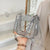 Women's Small Pvc Solid Color Streetwear Square Magnetic Buckle Shoulder Bag