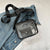 Women's Small Pvc Solid Color Streetwear Square Zipper Crossbody Bag