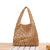 Women's Small Spring&summer Cotton Rope Solid Color Basic Square Open Straw Bag