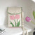 Women's Small Spring&summer Polyester Flower Vacation Square Flip Cover Shoulder Bag