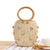 Women's Small Spring&summer Straw Solid Color Vacation Bucket String Straw Bag