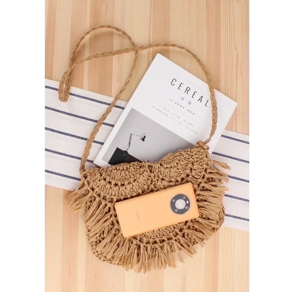 Women's Small Spring&summer Straw Vacation Straw Bag