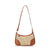 Women's Small Straw Color Block Basic Vacation Dumpling Shape Zipper Shoulder Bag Crossbody Bag Straw Bag