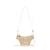 Women's Small Straw Color Block Basic Vacation Dumpling Shape Zipper Shoulder Bag Crossbody Bag Straw Bag