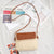 Women's Small Straw Color Block Vacation Flip Cover Straw Bag