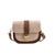 Women's Small Straw Solid Color Basic Square Flip Cover Shoulder Bag