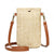 Women's Small Straw Solid Color Basic Square Magnetic Buckle Shoulder Bag Crossbody Bag Straw Bag