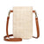 Women's Small Straw Solid Color Basic Square Magnetic Buckle Shoulder Bag Crossbody Bag Straw Bag