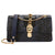 Women's Small Summer Pu Leather Color Block Classic Style Square Lock Clasp Shoulder Bag