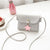 Women's Small Summer Pu Leather Cute Square Bag