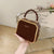 Women's Small Summer Pu Leather Elegant Square Bag