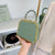 Women's Small Summer Pu Leather Elegant Square Bag