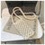 Women's Small Summer Straw Basic Square Bag