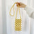 Women's Small Summer Straw Basic Square Bag