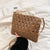 Women's Small Summer Straw Geometric Solid Color Streetwear Square Zipper Straw Bag