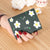 Women's Solid Color Flower Pu Leather Lock Clasp Wallets