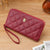 Women's Solid Color Flower Pu Leather Zipper Wallets