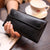 Women's Solid Color Leather Flip Cover Wallets