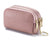 Women's Solid Color Leather Zipper Coin Purses