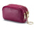 Women's Solid Color Leather Zipper Coin Purses