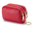 Women's Solid Color Leather Zipper Coin Purses