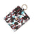 Women's Solid Color Lingge Leopard Pu Leather Zipper Coin Purses