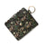 Women's Solid Color Lingge Leopard Pu Leather Zipper Coin Purses