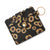 Women's Solid Color Lingge Leopard Pu Leather Zipper Coin Purses