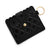 Women's Solid Color Lingge Leopard Pu Leather Zipper Coin Purses