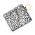 Women's Solid Color Lingge Leopard Pu Leather Zipper Coin Purses