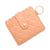 Women's Solid Color Lingge Leopard Pu Leather Zipper Coin Purses