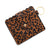 Women's Solid Color Lingge Leopard Pu Leather Zipper Coin Purses