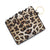 Women's Solid Color Lingge Leopard Pu Leather Zipper Coin Purses