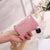 Women's Solid Color Lingge Pu Leather Zipper Wallets