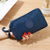 Women's Solid Color Nylon Sewing Thread Zipper Coin Purses