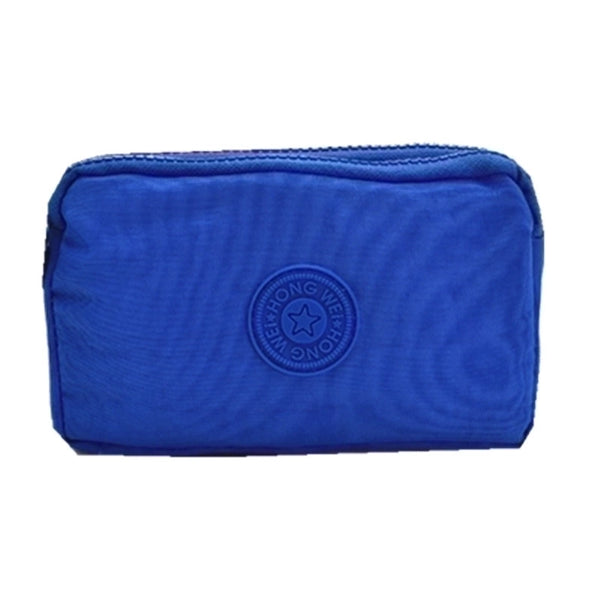 Women's Solid Color Nylon Sewing Thread Zipper Coin Purses