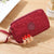 Women's Solid Color Nylon Sewing Thread Zipper Coin Purses