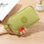 Women's Solid Color Nylon Sewing Thread Zipper Coin Purses