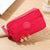 Women's Solid Color Nylon Sewing Thread Zipper Coin Purses