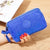 Women's Solid Color Nylon Sewing Thread Zipper Coin Purses