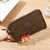 Women's Solid Color Nylon Sewing Thread Zipper Coin Purses