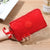 Women's Solid Color Nylon Sewing Thread Zipper Coin Purses