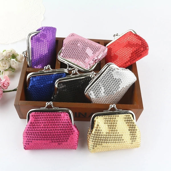 Women's Solid Color Polyester Clasp Frame Kids Wallets