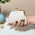 Women's Solid Color Polyester Lock Clasp Coin Purses