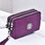 Women's Solid Color Polyester Zipper Coin Purses