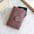 Women's Solid Color Pu Leather Buckle Coin Purses