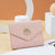 Women's Solid Color Pu Leather Buckle Coin Purses