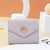 Women's Solid Color Pu Leather Buckle Coin Purses